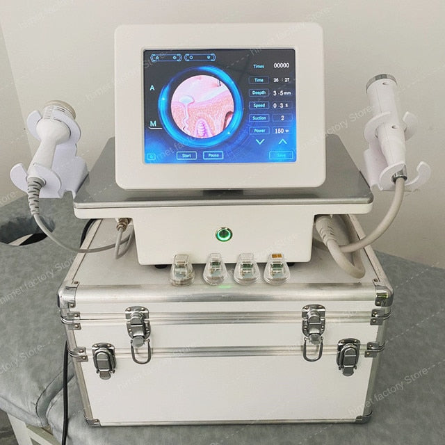 Máquina de microagujas fraccionadas RF con martillo frío Radiofrecuencia RF Estiramiento de la piel Cicatrices de acné Eliminación de estrías para salón