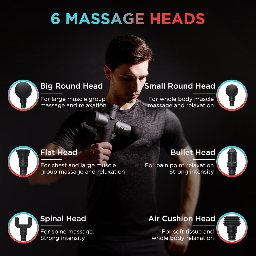 6 MASSAGE HEADS Big Round Head Small Round Head For