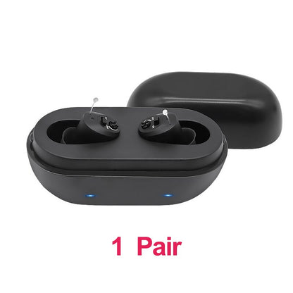 Rechargeable Hearing Aids High Performance Sound Amplifier Power Invisible Ear Hearing Aid Deafness Headphones Adjustable Tools