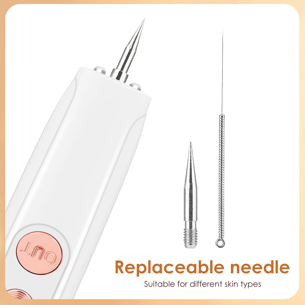 Compatible with various skin types; easy replacement ensures effective mole removal.