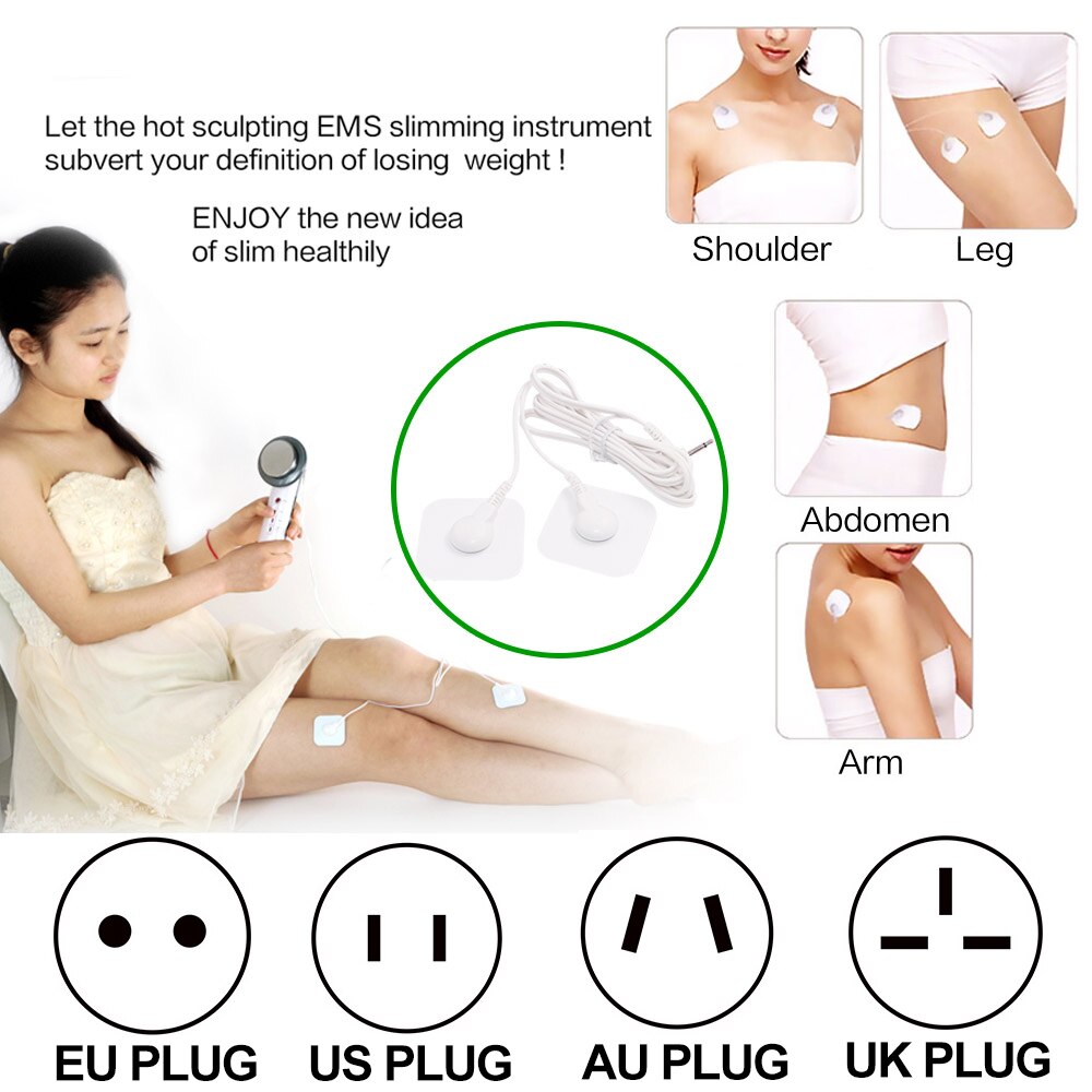 Ultrasound Cavitation EMS Fat Burner Body Slimming Massager Weight Loss Machine with Patch Lipo Anti Cellulite Galvanic Infrared