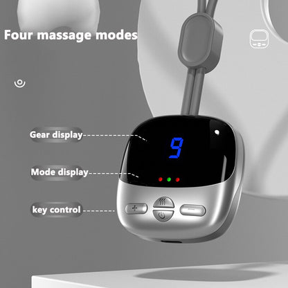 Masseur de cou Portable Mini masseur d'épaule cervicale suspendu pour le soulagement de la douleur EMS impulsion chaude compresse Massage électrique du cou