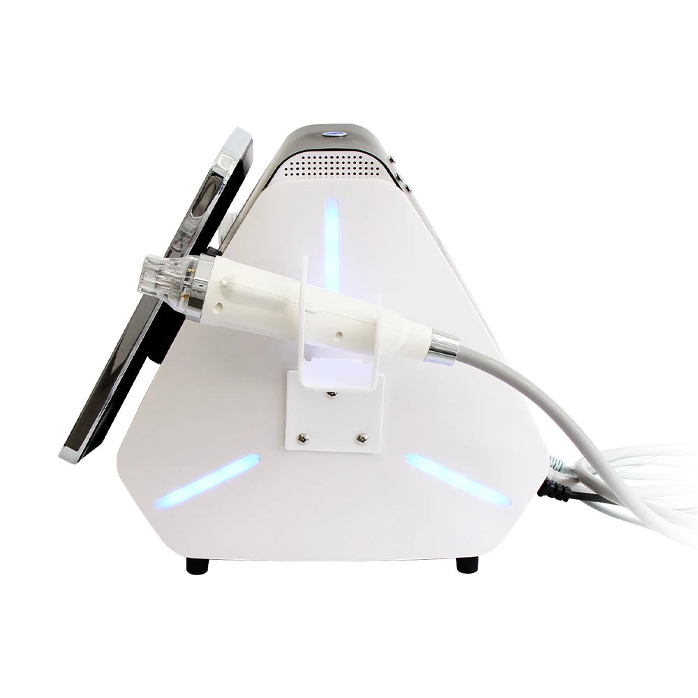 Fractional RF microneedle machine for skin tightening, face lifting and anti-acne treatments.