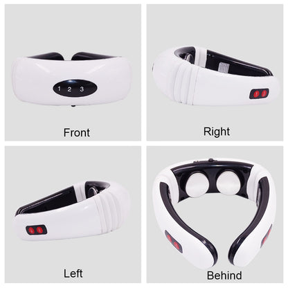 Electric Neck Massager EMS Pulse Back 6 Modes Power Control Far Infrared Heating Pain Relief Tool Reduce Pain Therapy Tool