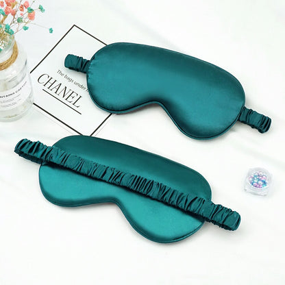 1Pc Eyeshade Sleeping Mask Silk Eye Mask Cover Travel Eyepatch Blindfold Solid Portable New Rest Relax Eye Shade Cover Soft Pad