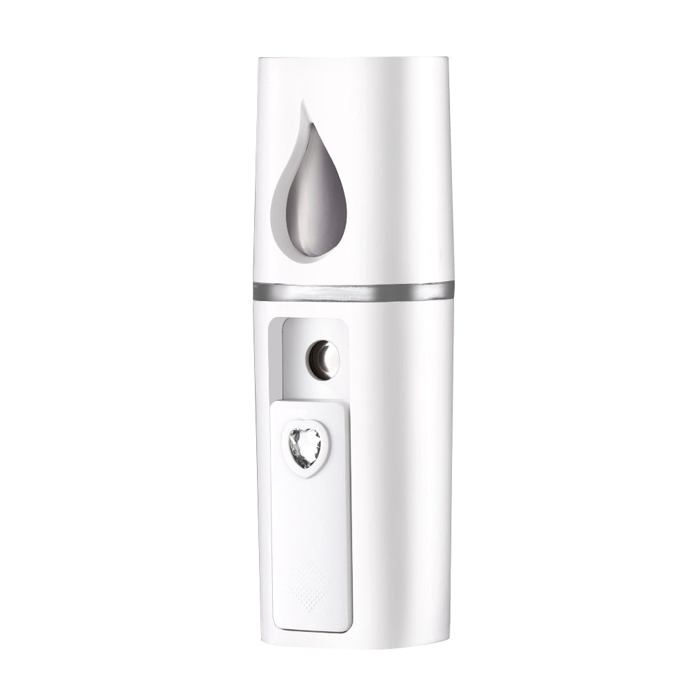 Mini Nano Mist Sprayer Cooler Facial Steamer Humidifier USB Rechargeable Face Moisturizing Nebulizer Beauty Skin Care Tools