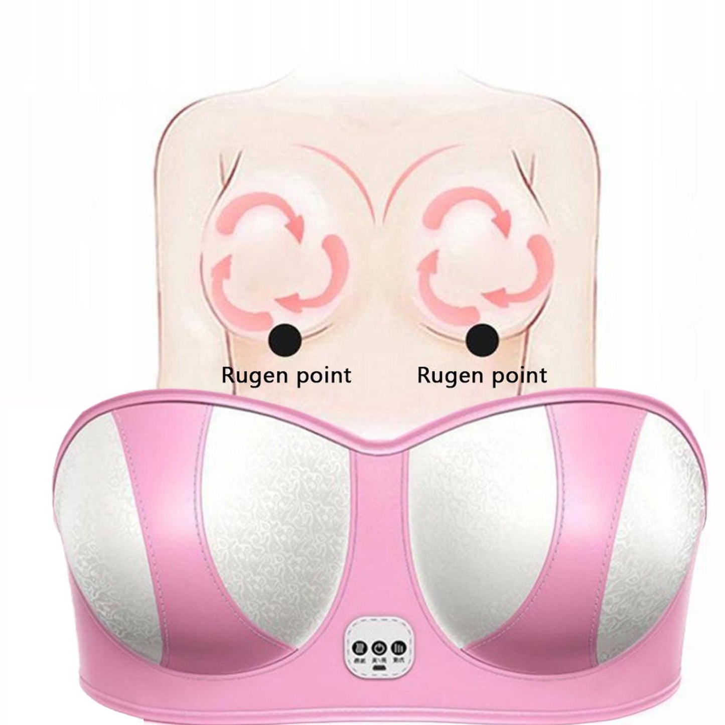 Electric Breast Massage Bra Vibration Chest Massager Growth Enlargement Enhancer Breast Stimulator Machine