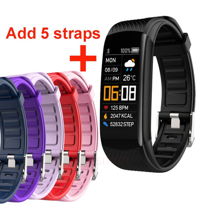 C5S Smart Watch Women Blood Pressure Monitor Waterproof Heart Rate Watch Fitness Tracker Bracelet For Android iOS Men Smartwatch