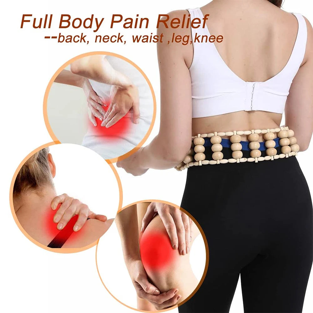 Relieves full-body pain in areas like back, neck, waist, legs, and knees.