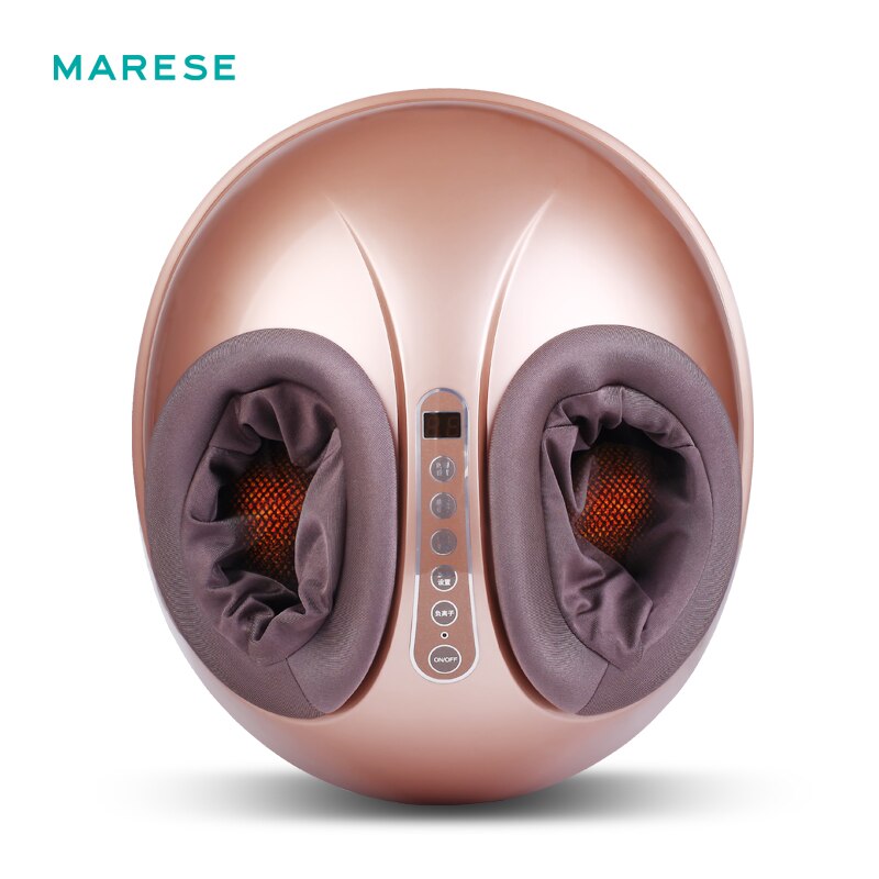 MARESE Massageador elétrico para os pés com vibração profunda, aquecimento, amassamento, compressão, ar, máquina de massagem, presente saudável, preto