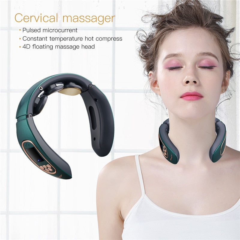 Cervical massager Pulsed microcurrent Constant temperature hot compress