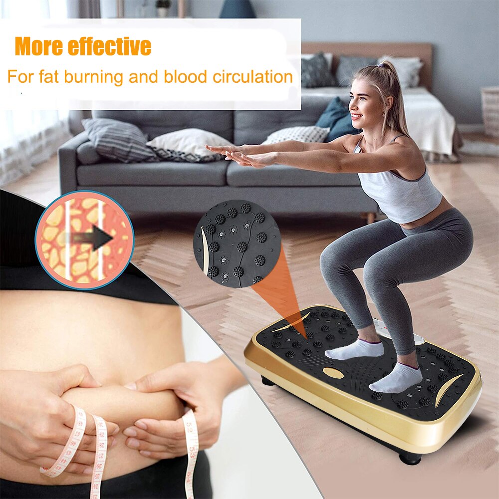 Piattaforma vibrante Piattaforma di allenamento per tutto il corpo per la perdita di peso Fitness Body Sculpture Court Massage Training Equipment