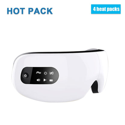 Foldable Eye Massager USB Charging Smart Eye Mask Vibrator Hot Compress Bluetooth Musice Eye Care Heating Fatigue Relief Device