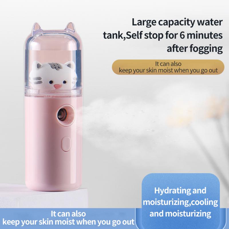 Nano Mist Facial Sprayer Beauty Instrument USB Humidifier Rechargeable Nebulizer Face Steamer Hidratante Beauty Facial Steamer