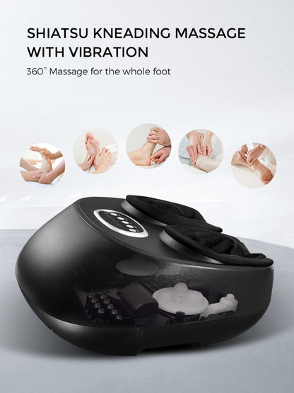 MARESE K821 Massageador elétrico para os pés, máquina de amassar, shiatsu, compressão de ar, massagem vibratória com terapia de aquecimento