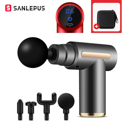 Sanlepus arma de massagem elétrica display lcd massageador para corpo pescoço dor nas costas gota alívio relaxamento muscular profundo fitness emagrecimento