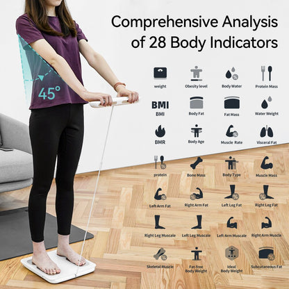 Balança Smart 8 Eletrodos 2023 Nova Bioimpedância Eletrônica Balanço de Peso Digital Água Corporal Massa Muscular BMI Composição Balanço