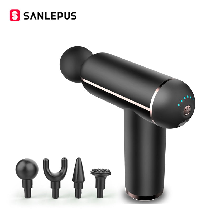 SANLEPUS Pistola de Massagem LCD Portátil Para o Corpo, Pescoço, Costas, Percussão Elétrica, Massageador de Tecido Profundo, Relaxamento Muscular, Fitness, Emagrecimento