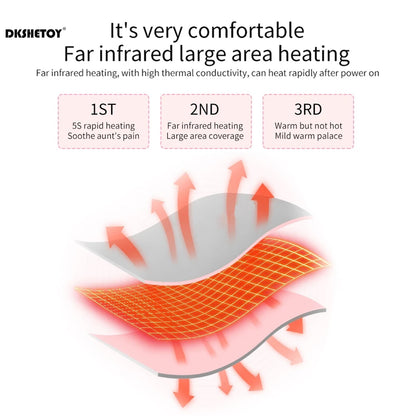 Smart Warm Palace Belt Almofada de Aquecimento Menstrual Cintura Elétrica Compressa Quente Massageador Corporal Costas Cólicas Abdominais Alívio da Dor