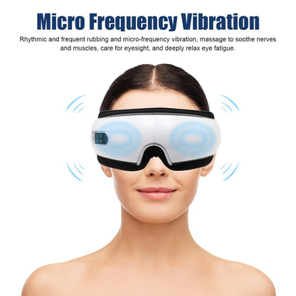 Massageador ocular inteligente Massageador ocular Bluetooth Óculos inteligentes Instrumento elétrico para massagem ocular Vibração aquecida Airbags Dispositivo vibratório