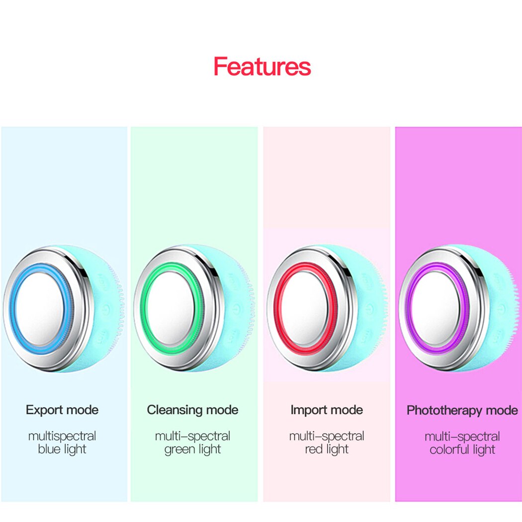 Features Export mode Cleansing mode Import mode Phototherapy mode multi