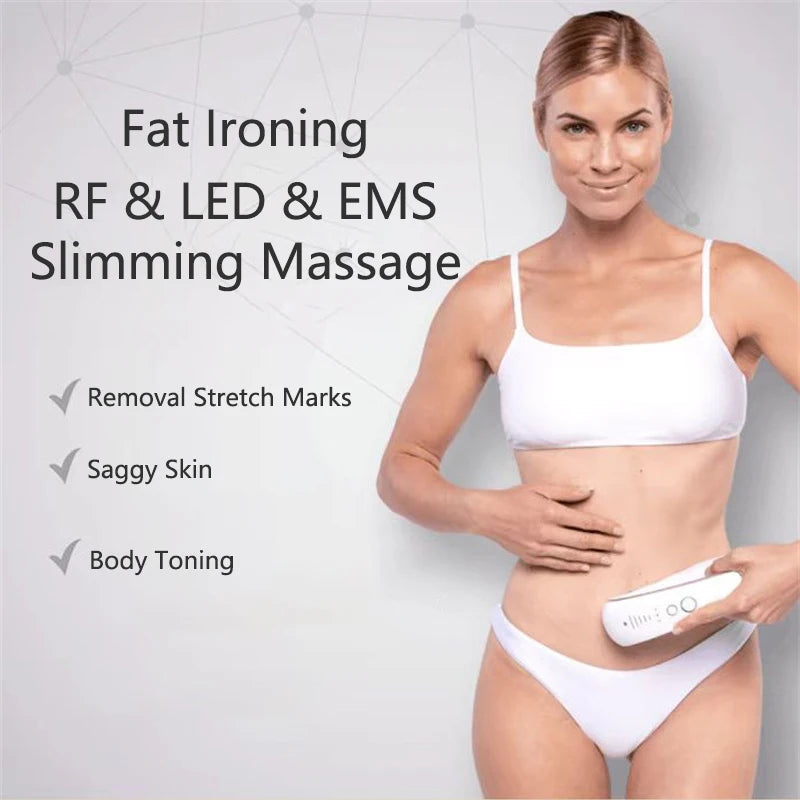 Cellulite treatment combines ironing, LED lights, and massaging to reduce stretch marks, tone skin, and firm the body.