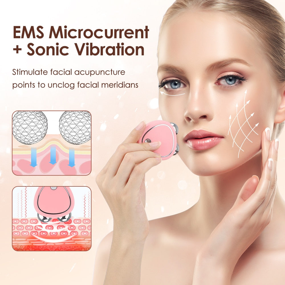 EMS Microcurrent Sonic Vibration Stimulate facial acupunctur