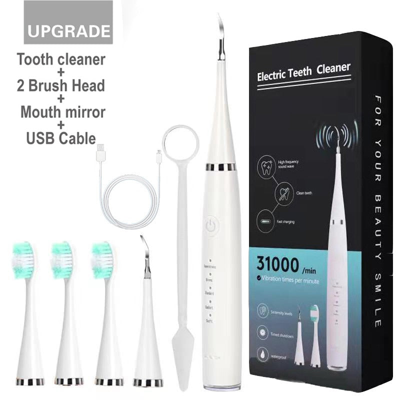 Sonic Electric Toothbrush Teeth Cleaner Oral Care Removal Of Dental Calculus Household Multifunctional Washable USB Charge Alloy