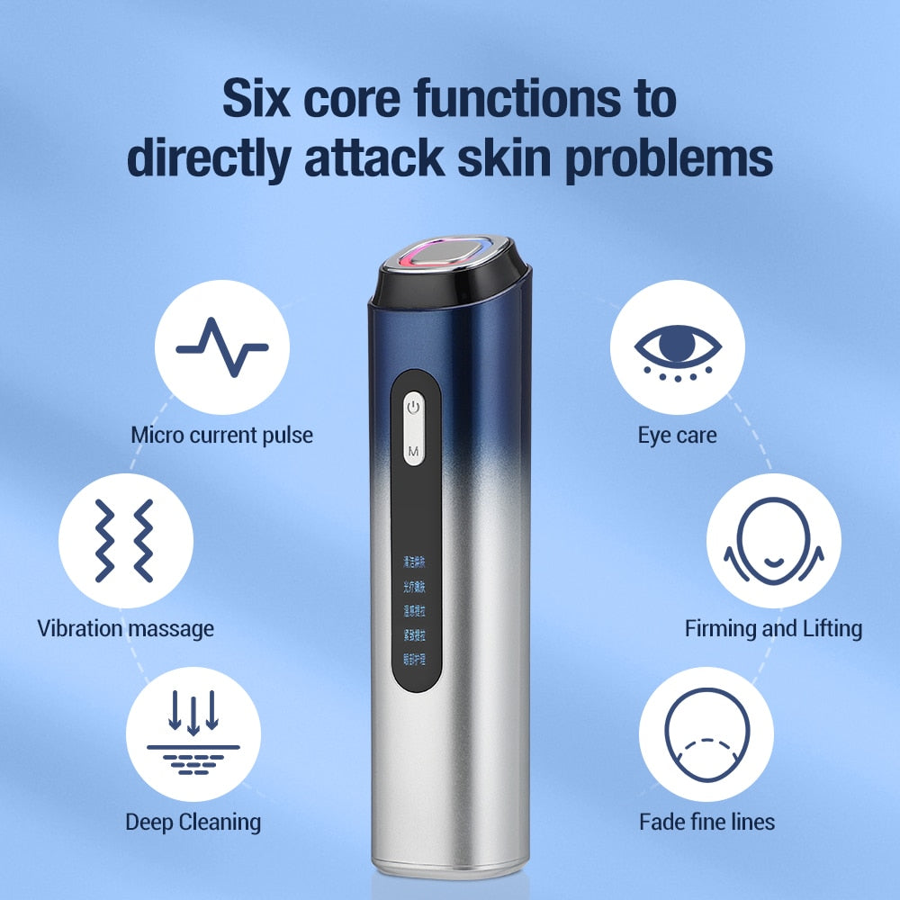 Multifunctional Pulse Face Lifting Radio Frequency Skin Tightening Facial Eye Rf Beauty Device Instrument