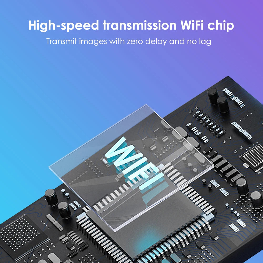 High-speed WiFi transmission allows for instant image display with zero delay, ensuring seamless communication.