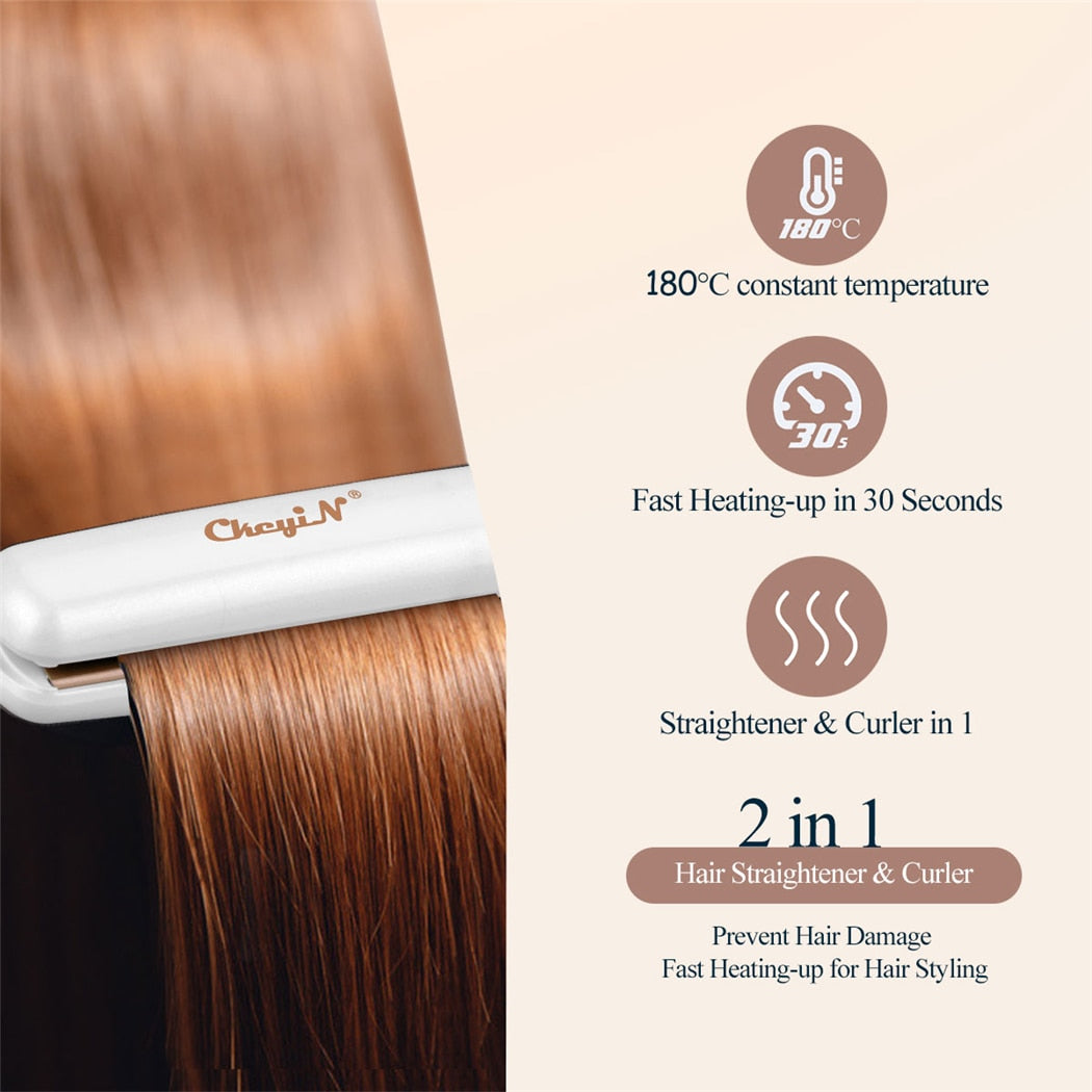 "Hair Straightener & Curler Prevent Hair Damage