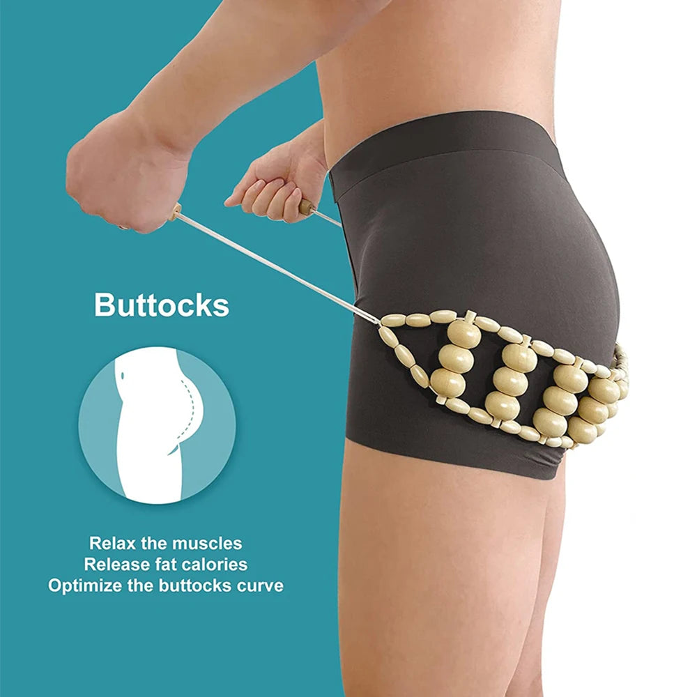 Massage device for relaxing muscles, releasing fat, and toning buttocks.