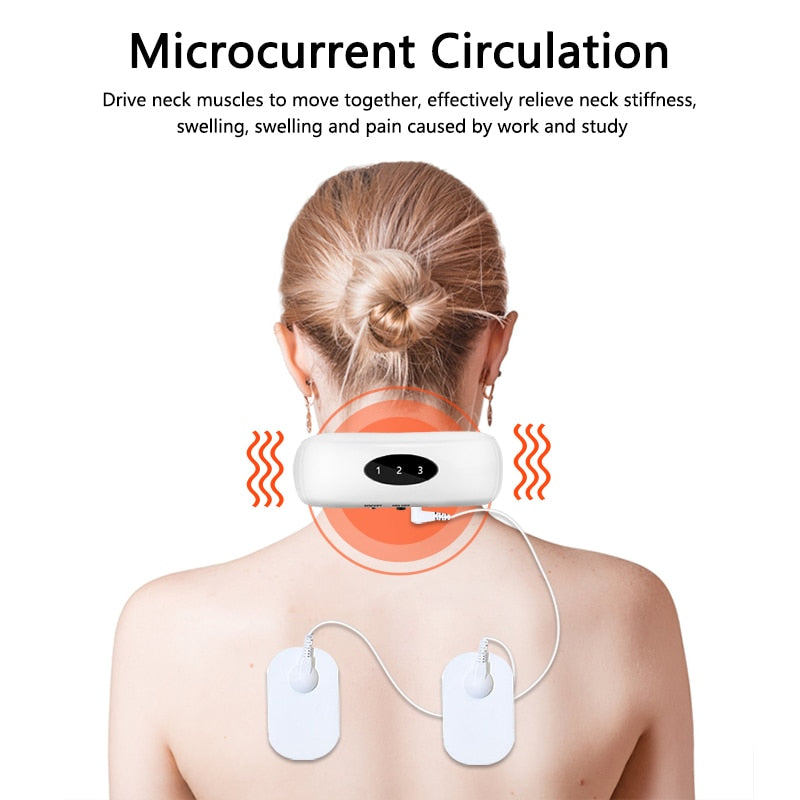 Microcurrent Circulation Drive neck muscles to move together; effectively relieve