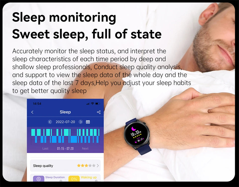 Monitor sleep patterns for accuracy, gaining insights on deep/shallow sleep and adjusting habits for improved quality.