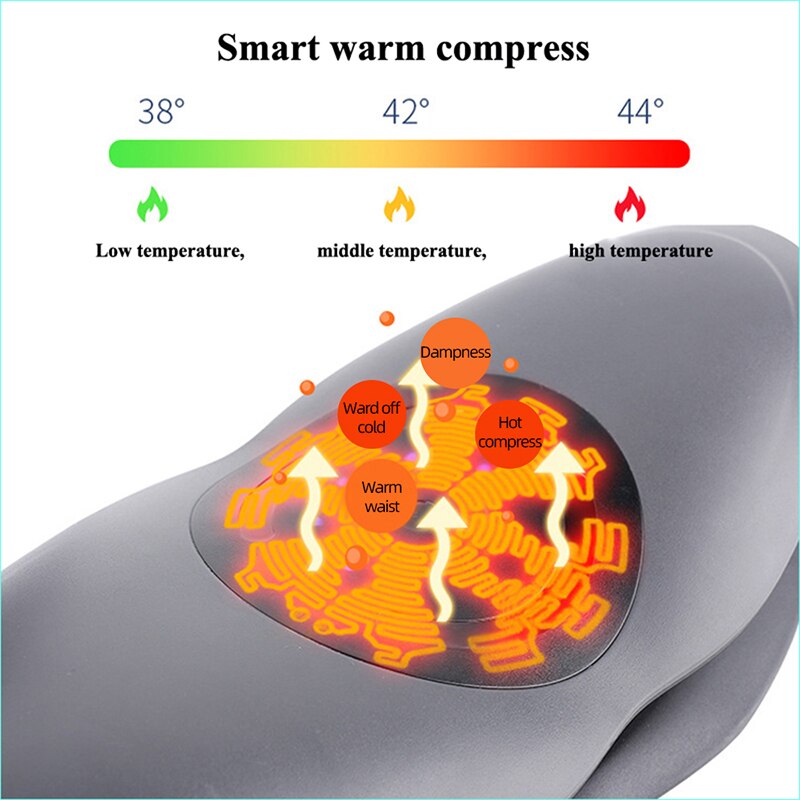 Intelligentes Heißkompressen-Lendenwirbelmassagegerät, Spektrum-Therapie-Taillenmassagegerät, lindert die Steifheit der Lendenwirbelsäule, reduziert Schmerzen und entspannt die Muskeln