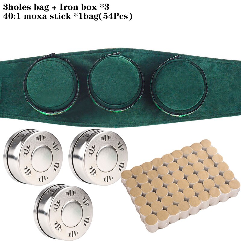 Rauchfilter Moxa Stick Eisenbrennerbeutel aus hochwertigem hautfreundlichem Stoff Home Moxibustion SPA Warme Meridian-Heizmassage