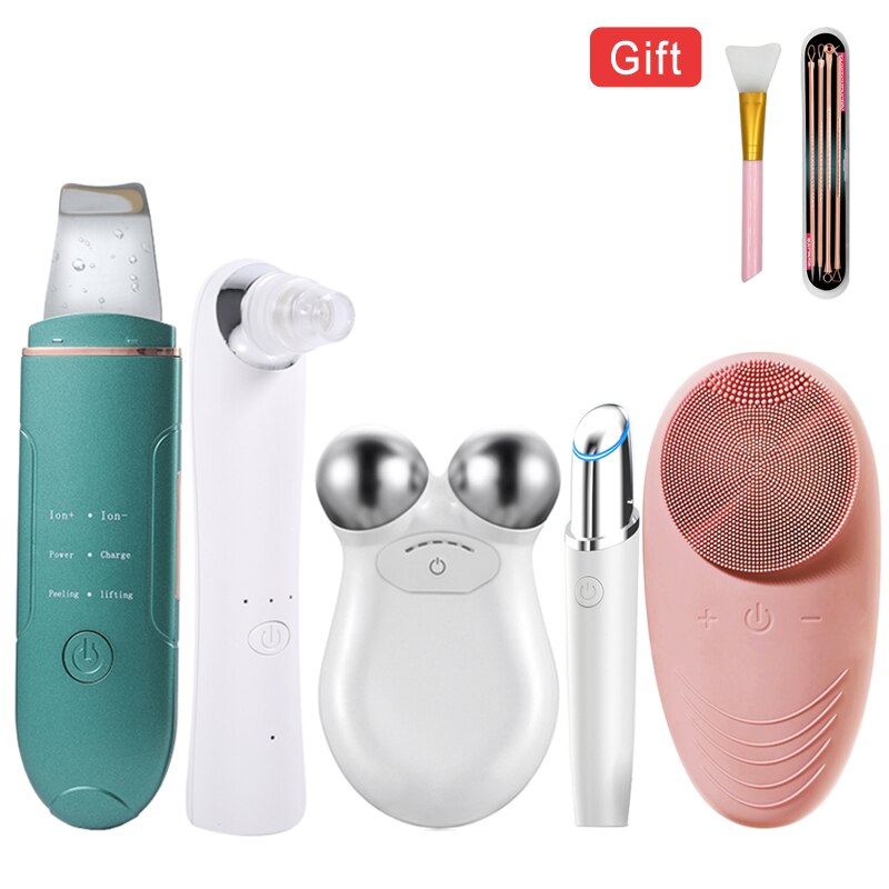 Facial Cleansing Brush Waterproof Sonic High Frequency Vibrating Face Brush for Deep Cleansing, Gentle Exfoliating and Massaging