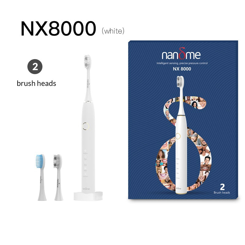 Nandme NX8000 Smart Sonic Electric Toothbrush IPX7 À Prova D' Água Micro Vibração Clareador De Limpeza Profunda Sem Machucar Os Dentes