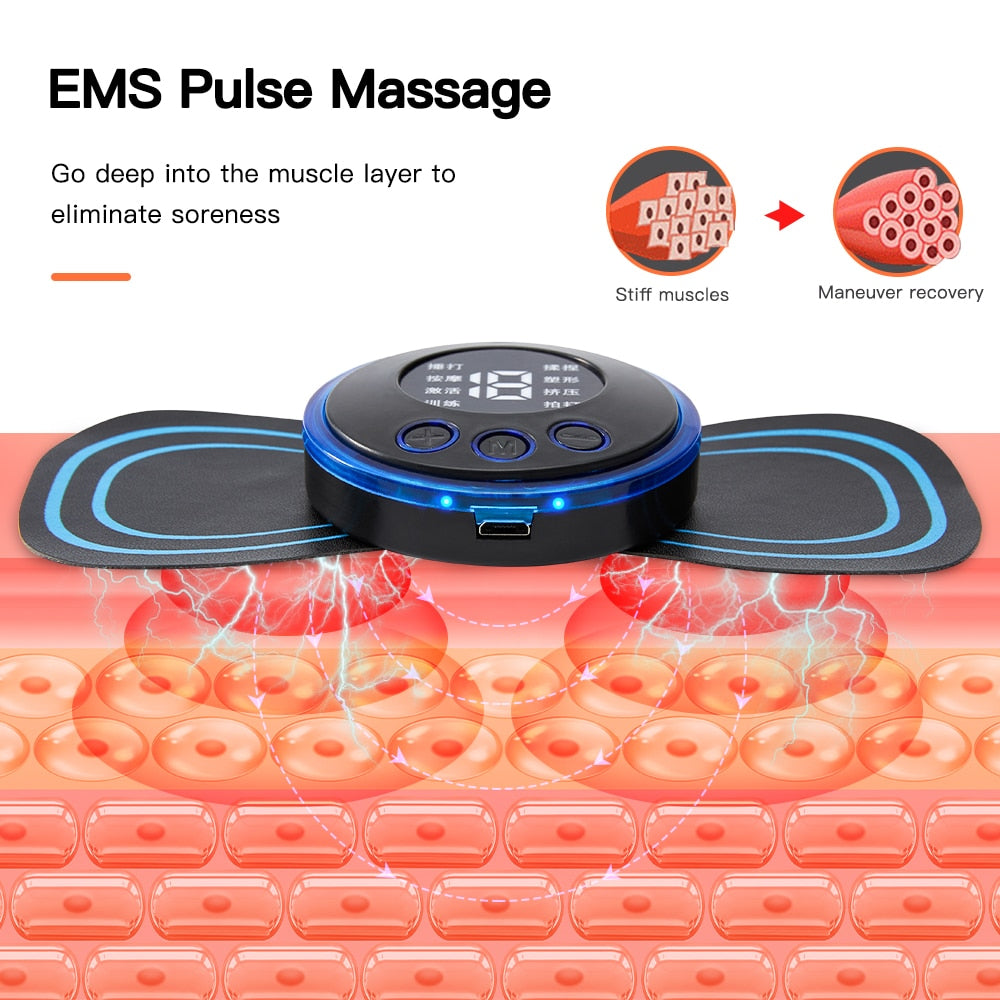 Masseur rechargeable pour le cou Massage électrique du cou EMS Patch de massage de la vertèbre cervicale pour le soulagement de la douleur musculaire, livraison directe de soutien