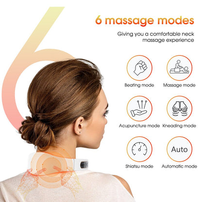 6 massage modes Giving you a comfortable neck massage experience Beating mode