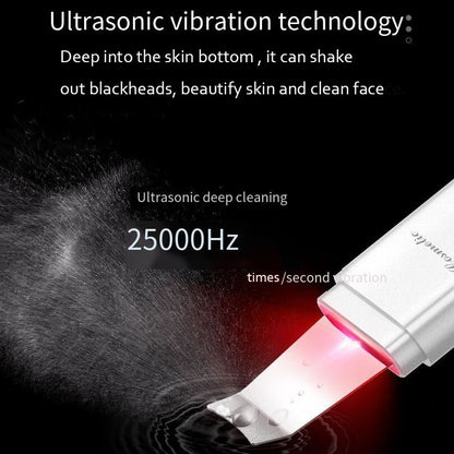 Ultrasonic Skin Scrubber LED Light EMS Ion Massager Lifting Peeling Facial Pore Cleaner Máquina de limpeza facial profunda Dispositivo de beleza