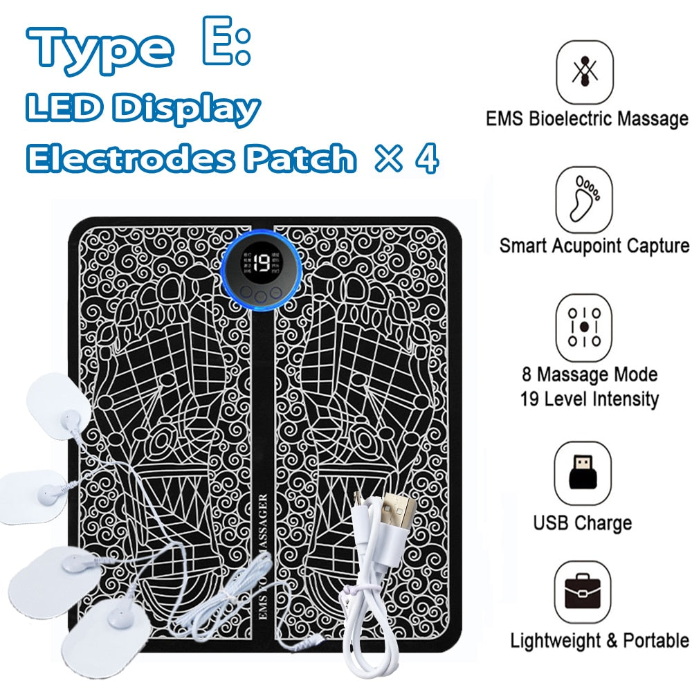 Type E8 LED Display EMS Bioelectric Massage Electod