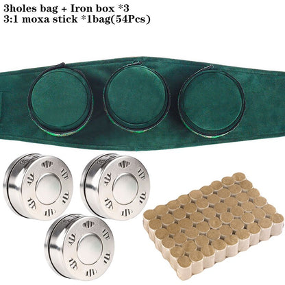 Rauchfilter Moxa Stick Eisenbrennerbeutel aus hochwertigem hautfreundlichem Stoff Home Moxibustion SPA Warme Meridian-Heizmassage