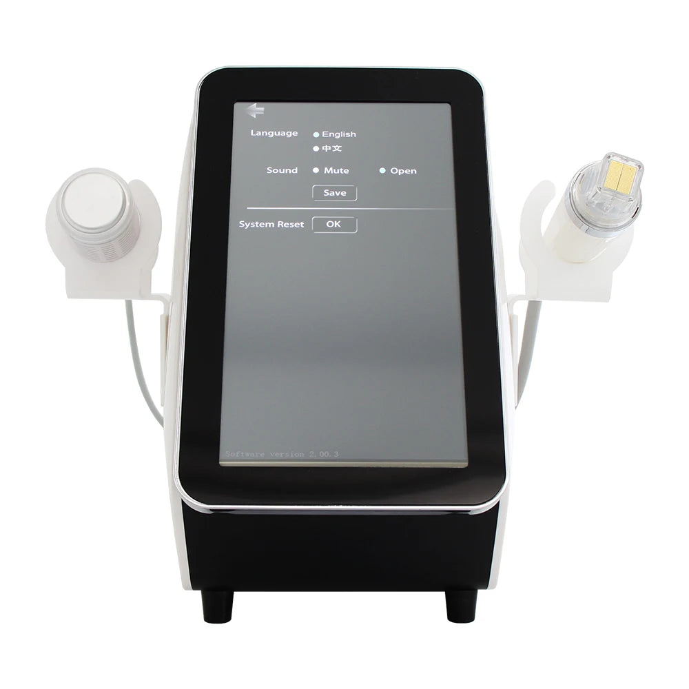 Gold micro-needle device for RF skin tightening, face lifting, and acne treatment.