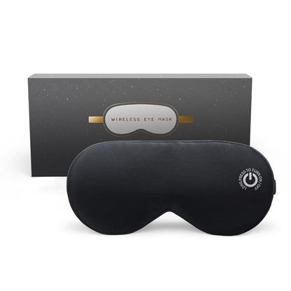 Rechargeable Cordless Heated Eye Mask Vibration Eye Massager Hot Compress for Relief Dry Eyes Eye Fatigue Real Silk Sleep Mask