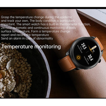 smart watch has built-in thermometer, 24-hour automatic and continuous