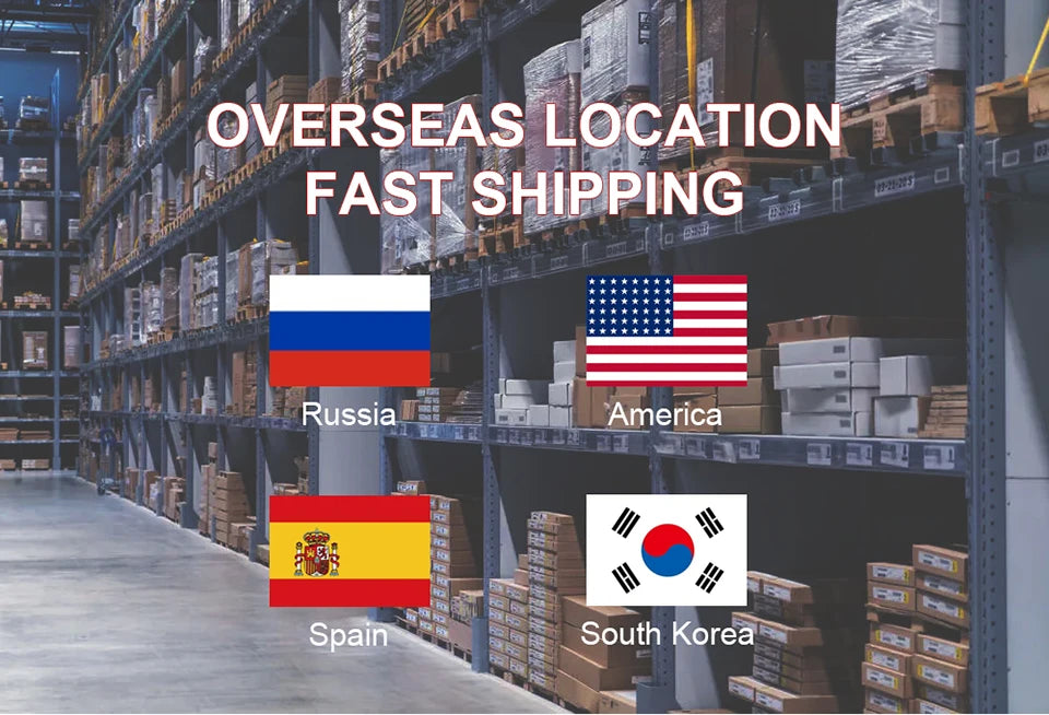 Fast international shipping available to Russia, America, Spain, and South Korea.