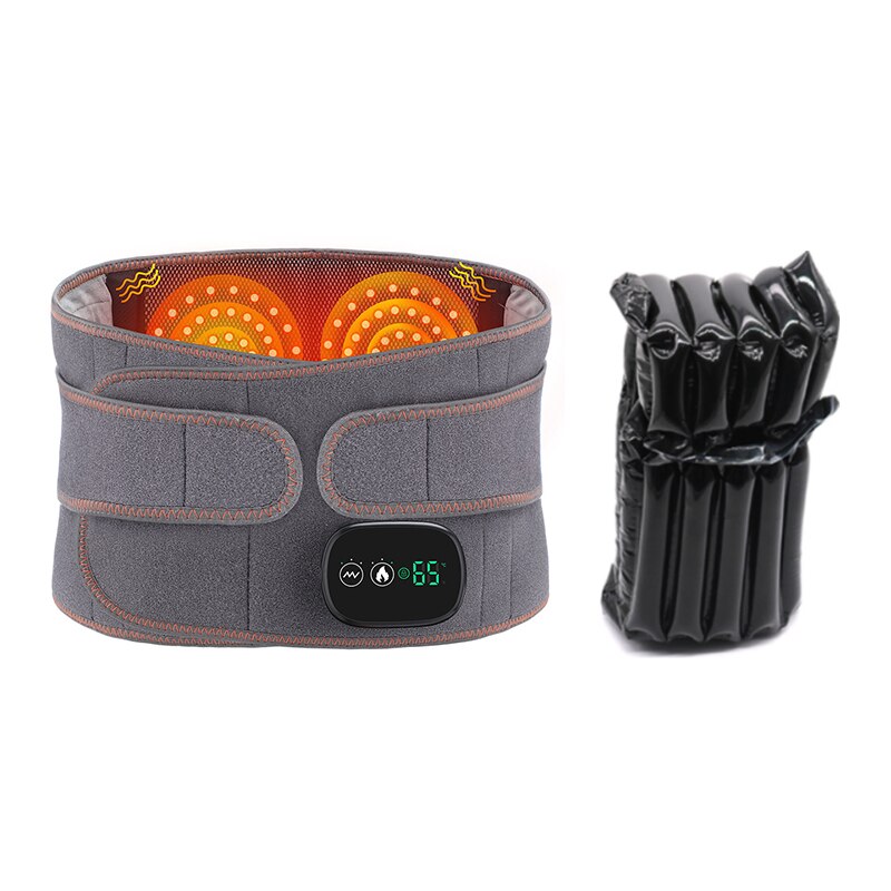 Electric Waist Massage With Red Light Hot Compress Lumbar Spine Support For Vibration For Back Period Cramp Massager Tools