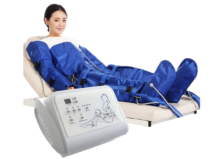 Relax muscles and improve circulation with Air Wave Pressure Lymphatic Drainage Vacuum Therapy.