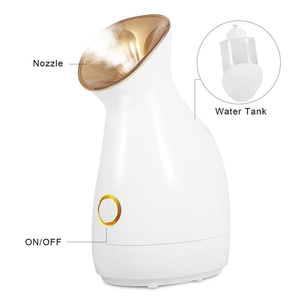 Facial Vaporizer Sprayer Nano Mister Facial Steamer Beauty Face Care Deap Cleaning Face Humidifier Moisturizer Hot Spray